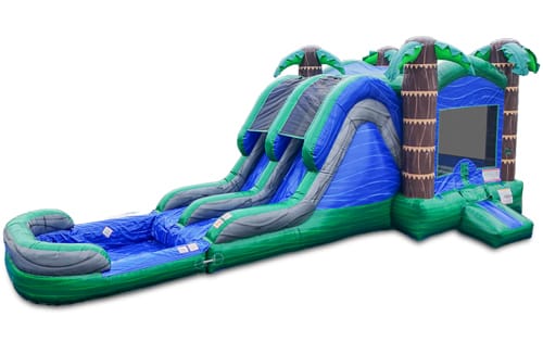 Bahama Double slide bounce house — view 2