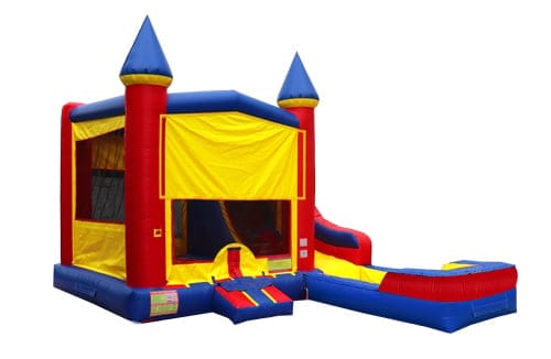 Castle Slide Single Lane Combo with pool — view 1