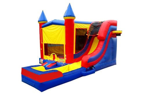 Castle Slide Single Lane Combo with pool — view 2