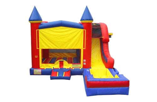 Castle Slide Single Lane Combo with pool — view 3
