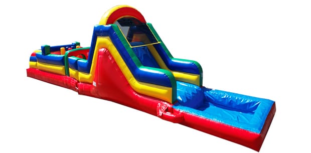 Rainbow Sky Obstacle Course with pool — view 1