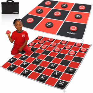 Life size checkers and tic-tac-toe game