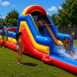 Rainbow Sky Obstacle Course Waterslide